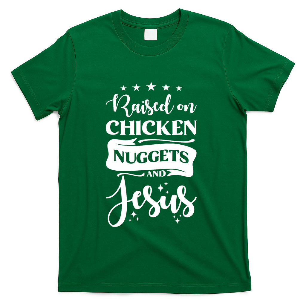 Raised On Chicken Nuggets And Jesus T-Shirt