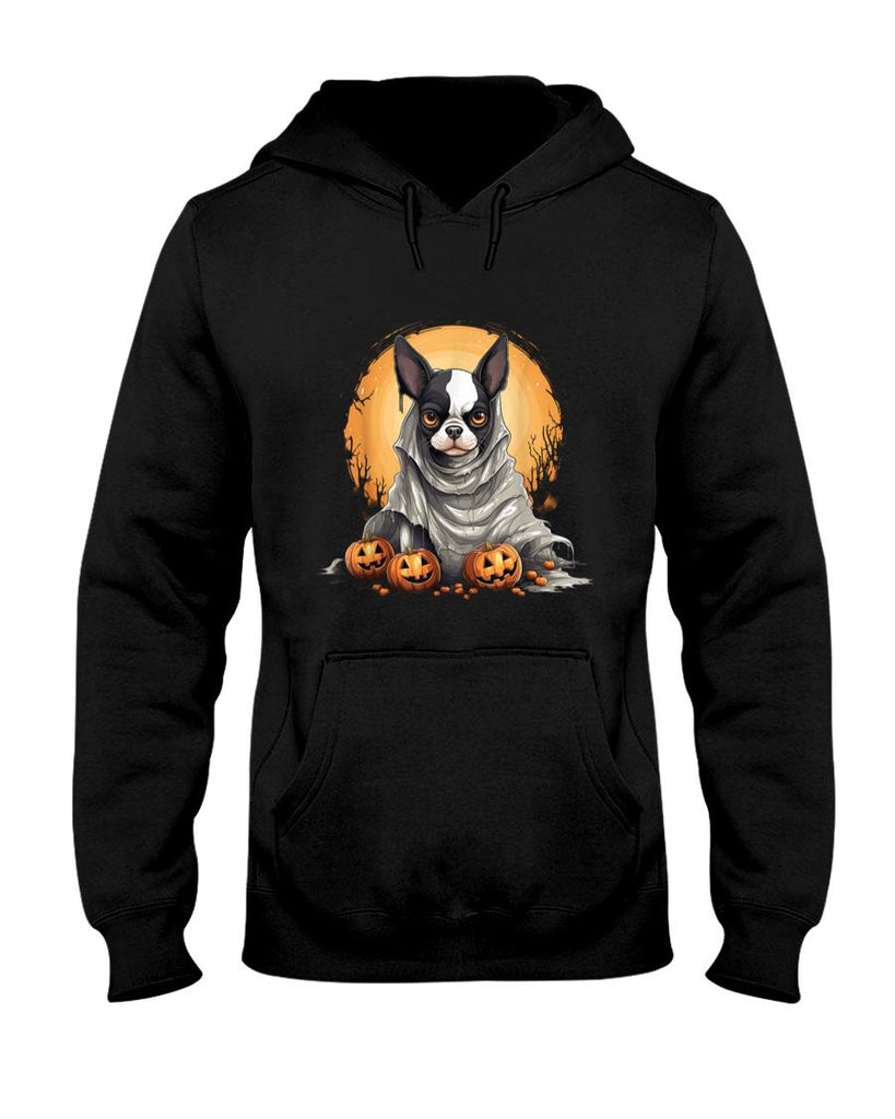 Pet Mom Halloween Shirt - Boston Terrier Dog Ghost Funny Halloween Pumpkin For Dog T-Shirt