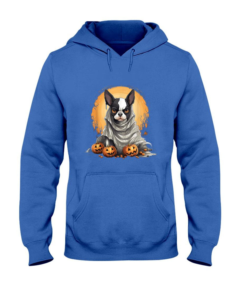 Pet Mom Halloween Shirt - Boston Terrier Dog Ghost Funny Halloween Pumpkin For Dog T-Shirt