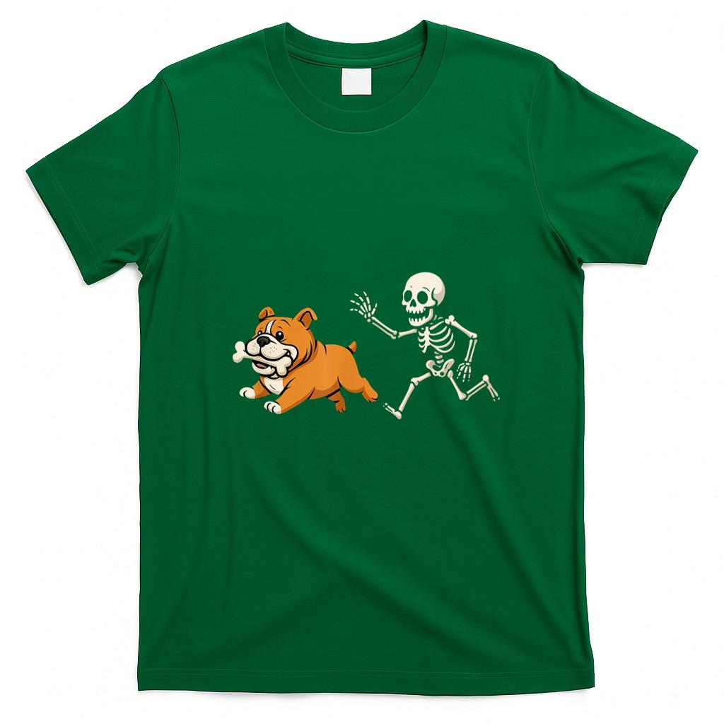Pet Mom Halloween Shirt - Funny Skeleton Bulldog Halloween Dog Mom Pet Lover T-Shirt