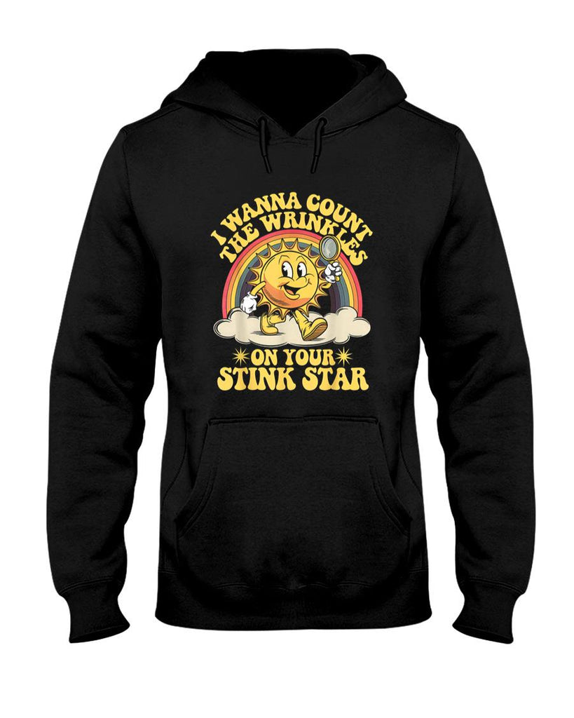 Funny Tees - I Wanna Count The Wrinkles On Your Stink Star T-Shirt