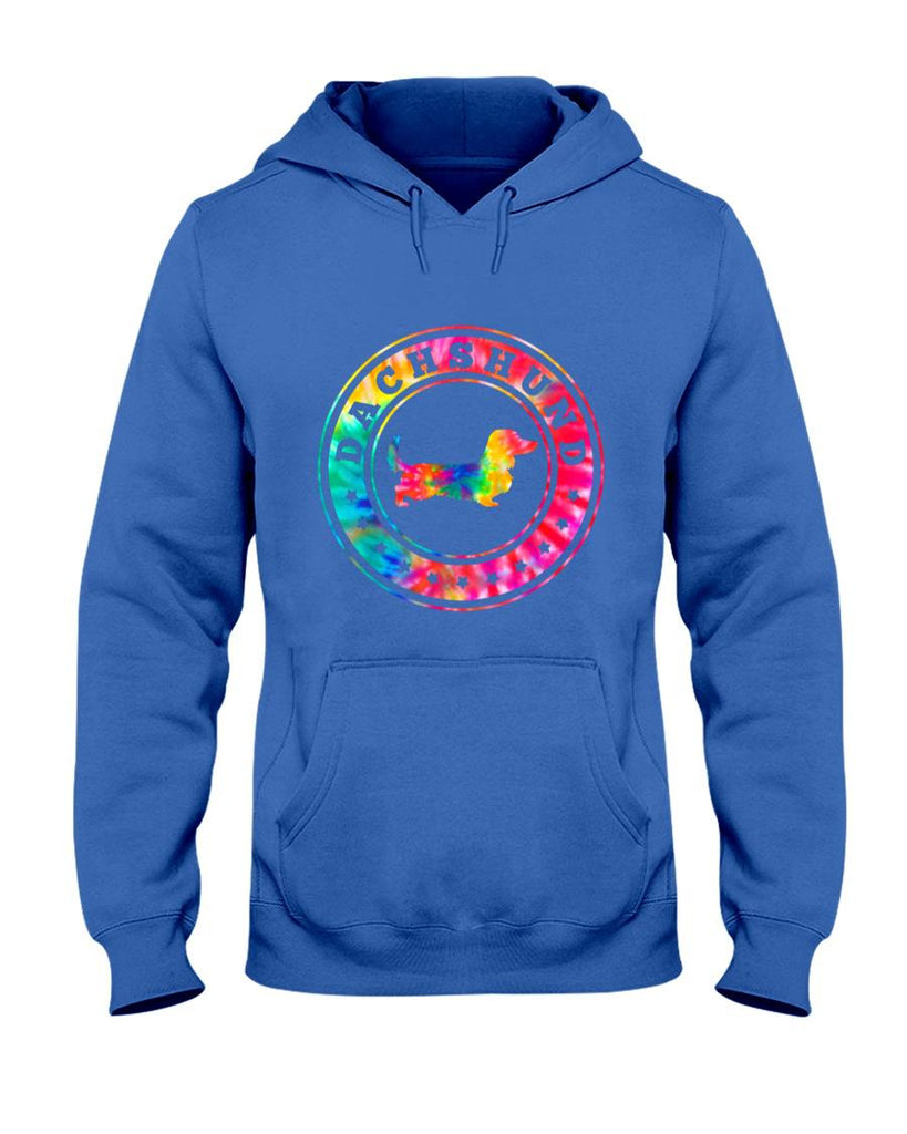 Pet Mom Halloween Shirt - Tie Dye Long Hair Dachshund Dog Mom Dad Pet Lover T-Shirt