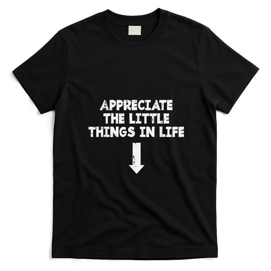 Funny Tees - Appreciate This Little Things Life Arrow Inappropriate Men T-Shirt