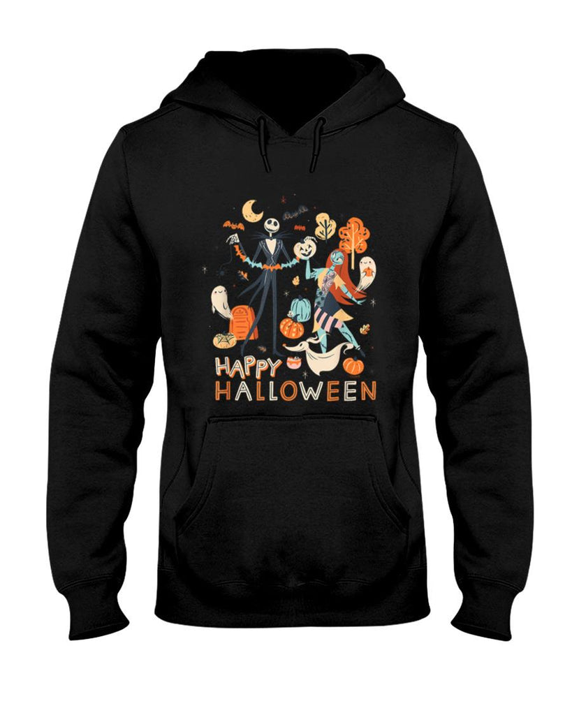 Halloween Shirt - Disney The Nightmare Before Christmas Jack & Sally Halloween T-Shirt