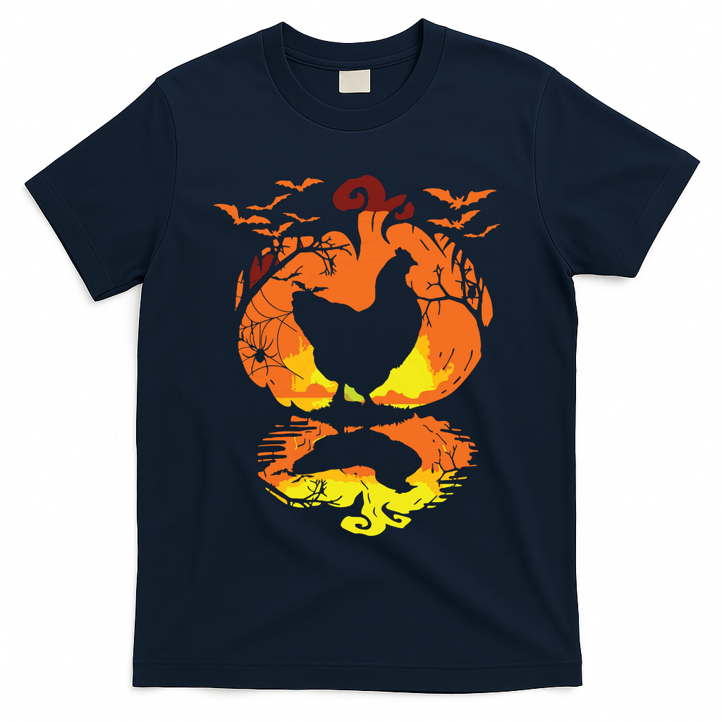 Chicken Halloween Costume Pumpkin Chicken Lovers Fall Season T-Shirt
