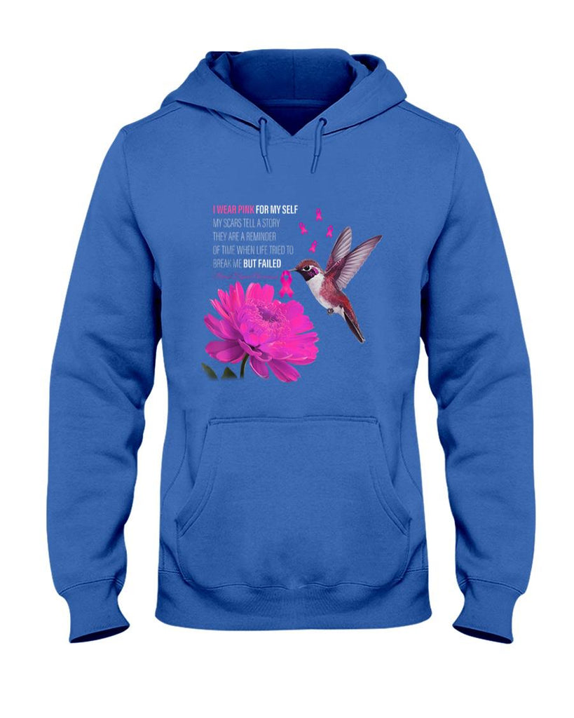 I Wear Pink For Myself My Scars Tell A Story Breast Cancer T-Shirt