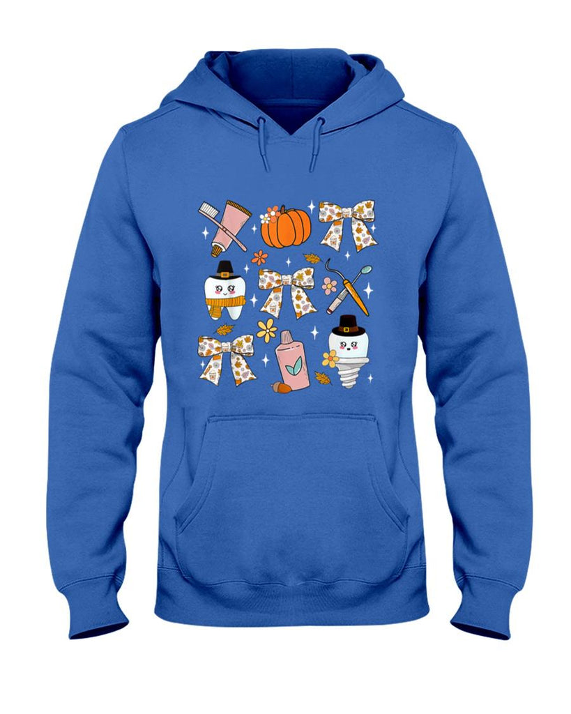 Coquette Bow Dental Squad Fall Autumn Dentist Assistant T-Shirt