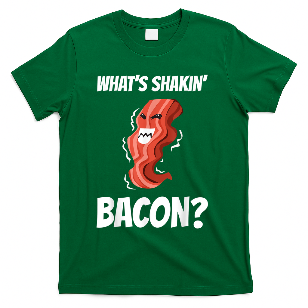 Funny What's Shakin' Bacon For Men Women Meat Eater BBQ T-Shirt