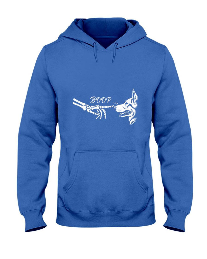 Pet Mom Halloween Shirt - German Shepherd Skeleton Hand Boop Halloween Pet Women Girls T-Shirt
