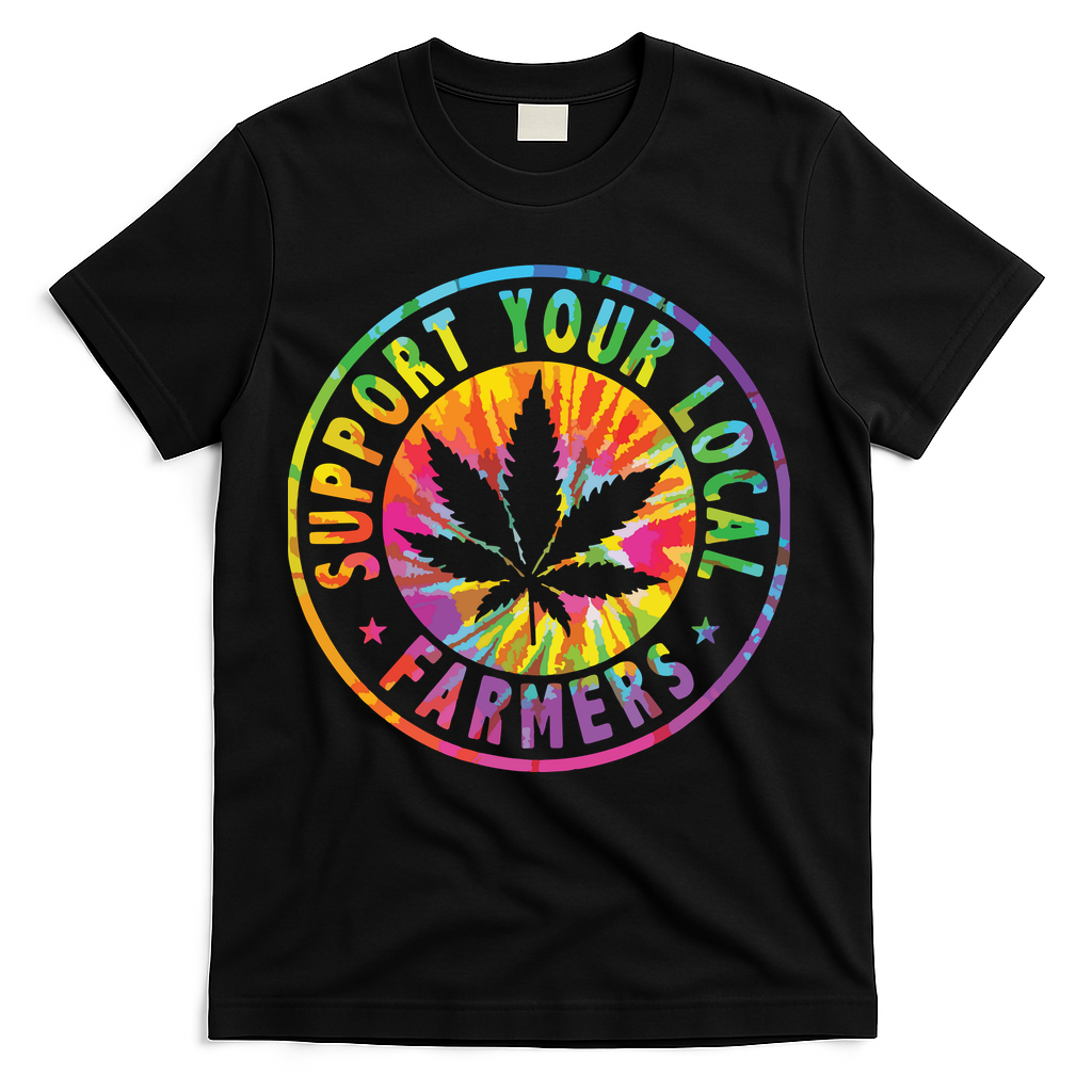 Support Your Local Weed Farmers Cannabis Marijuana Grower T-Shirt