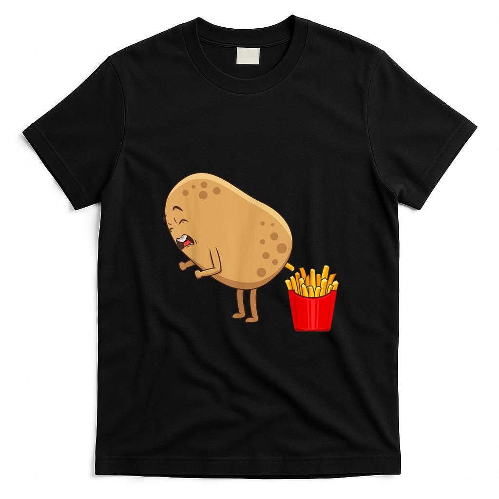 Funny Tees - Funny French Fries Designs For Men Women Potato Food Eaters T-Shirt
