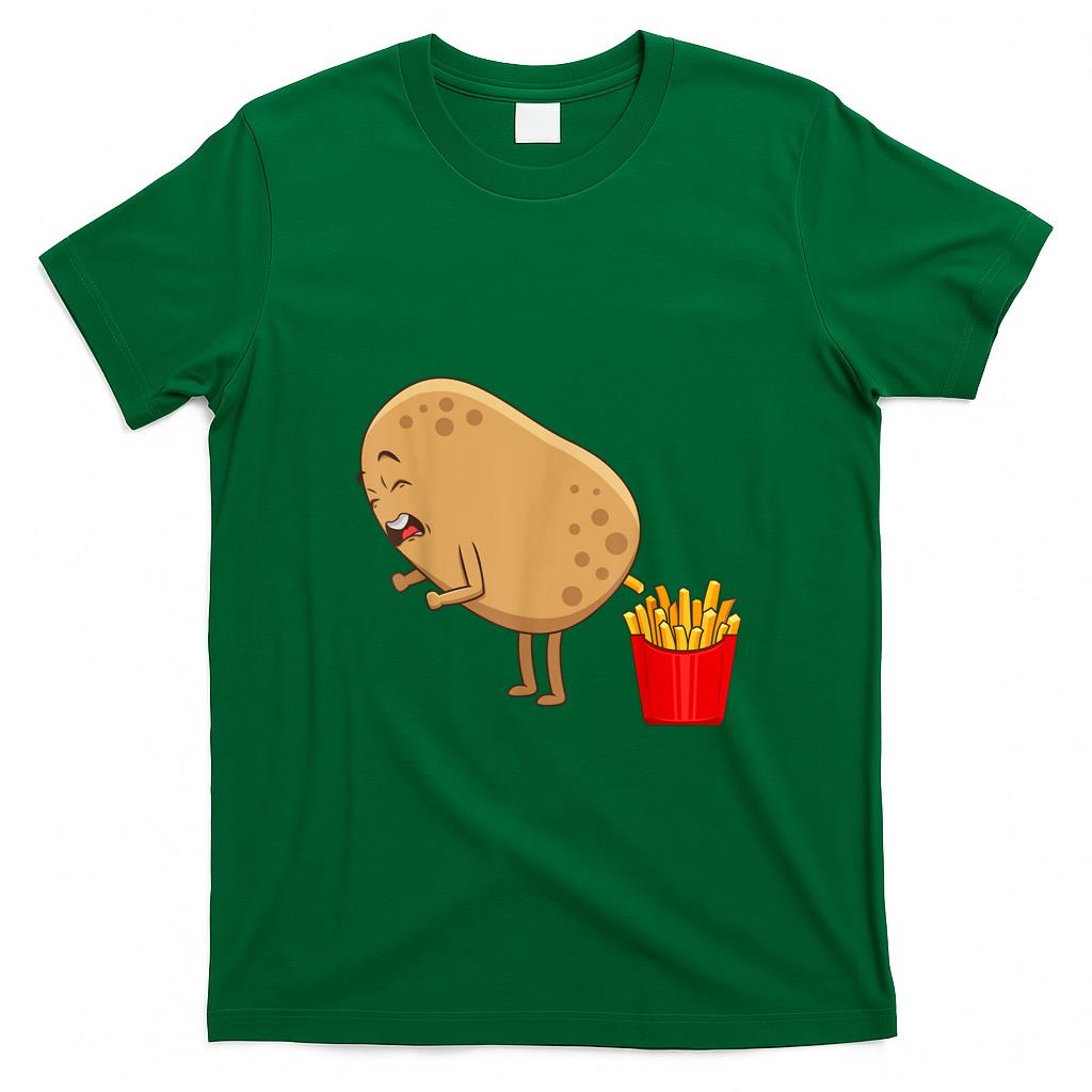 Funny Tees - Funny French Fries Designs For Men Women Potato Food Eaters T-Shirt