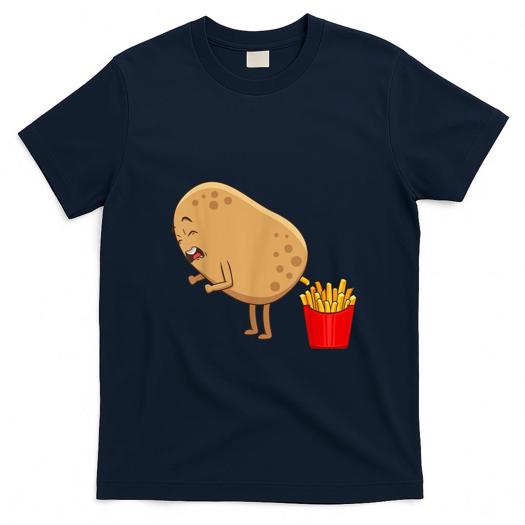 Funny Tees - Funny French Fries Designs For Men Women Potato Food Eaters T-Shirt