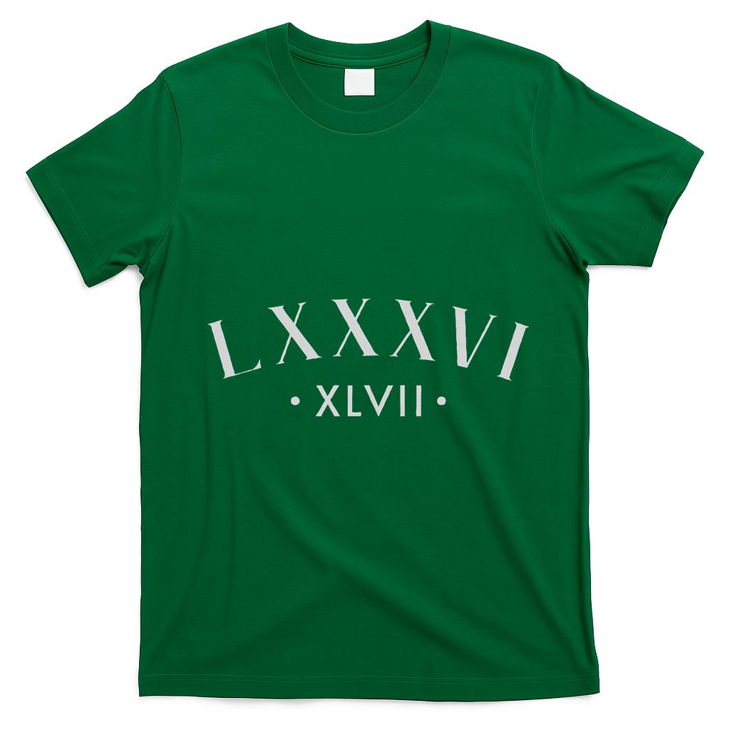 86 47 Roman Numerals Lxxxvi Xlvii 8647 Subtle Anti Trump T-Shirt - Irish Green