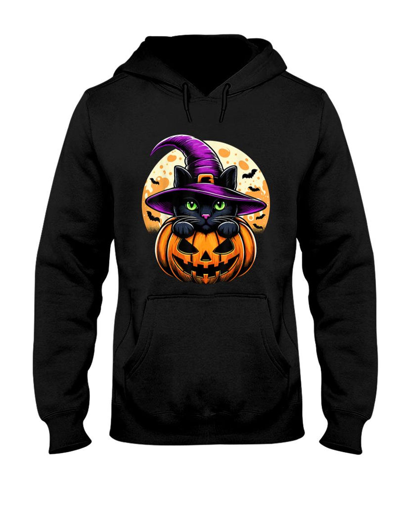 Pet Mom Halloween Shirt - Cat Halloween Pumpkin Black Cat T-Shirt