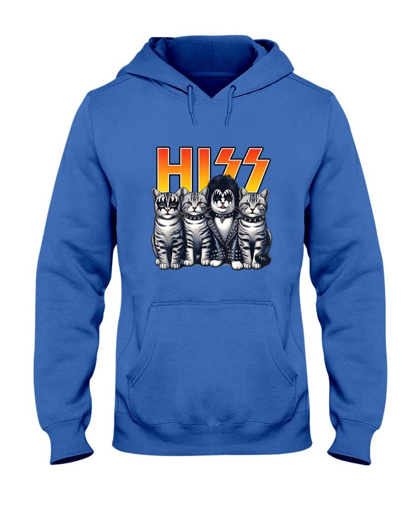 Funny Tees - Cute Hiss Cats Rock Kittens Kitty Rocking Music Cat Lovers T-Shirt