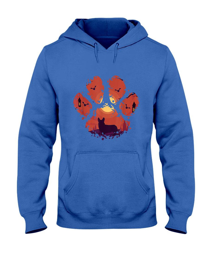Pet Mom Halloween Shirt - Paw Corgi Halloween Spooky Dog Mom Dad Men Women T-Shirt