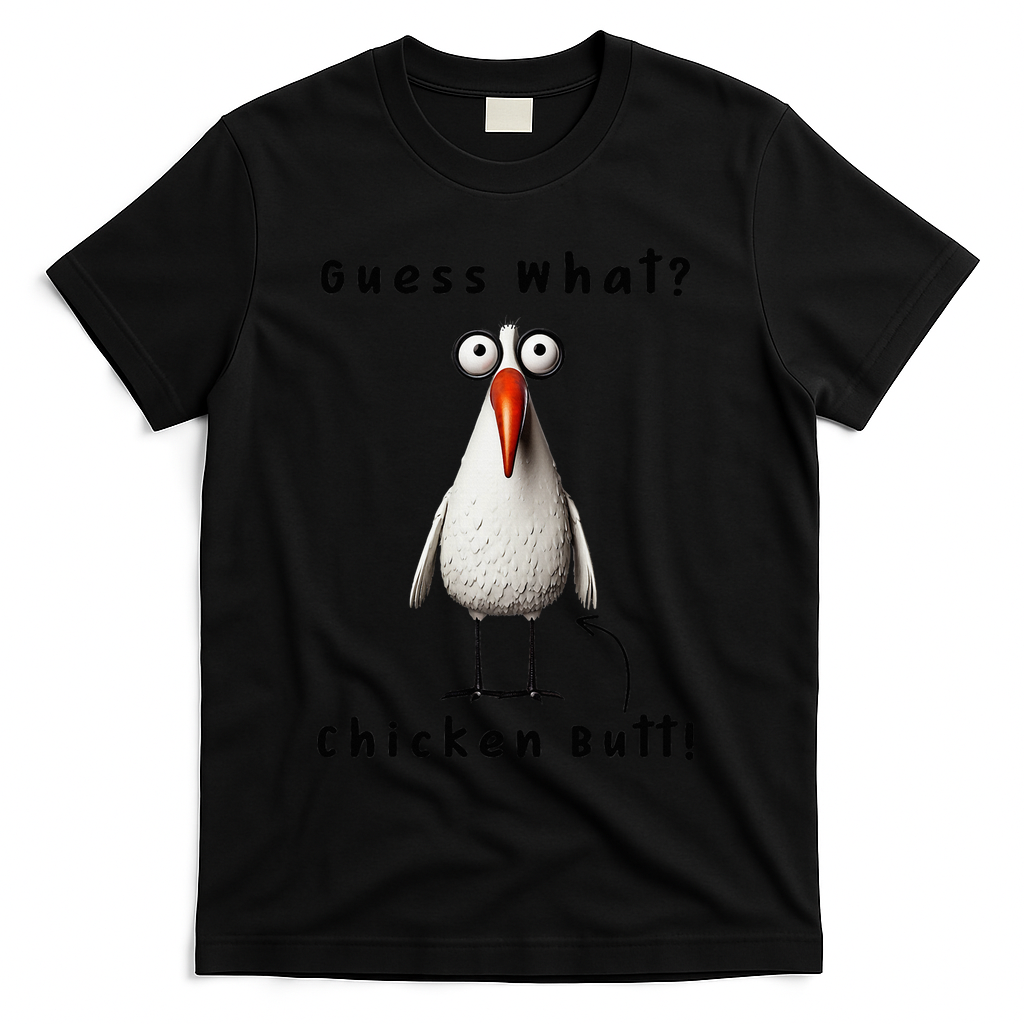 Guess What Chicken Butt Chicken Rooster Meme Funny Costume T-Shirt
