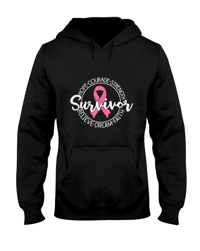 Pink Ribbon Survivor Believe Faith Breast Cancer Awareness Tank Top