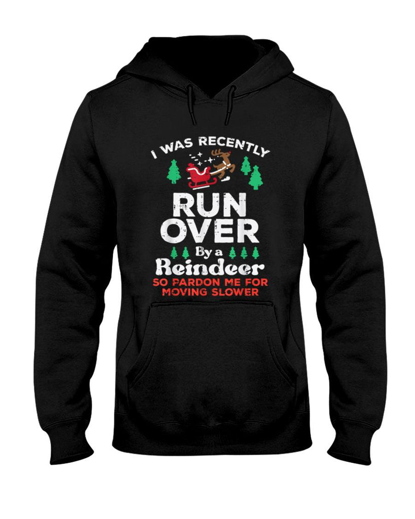 Christmas Runover By Reindeer Funny Xmas Women Men Kids T-Shirt