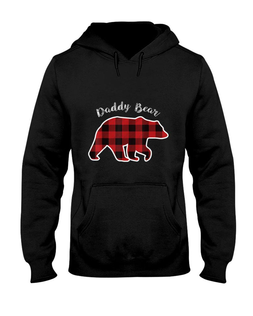 Daddy BEAR Men Red Plaid Christmas Pajama Family Dad Gift T-Shirt