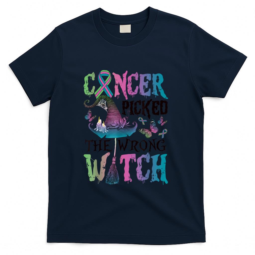 Metastatic Breast Cancer Picked The Wrong Witch Halloween T-Shirt
