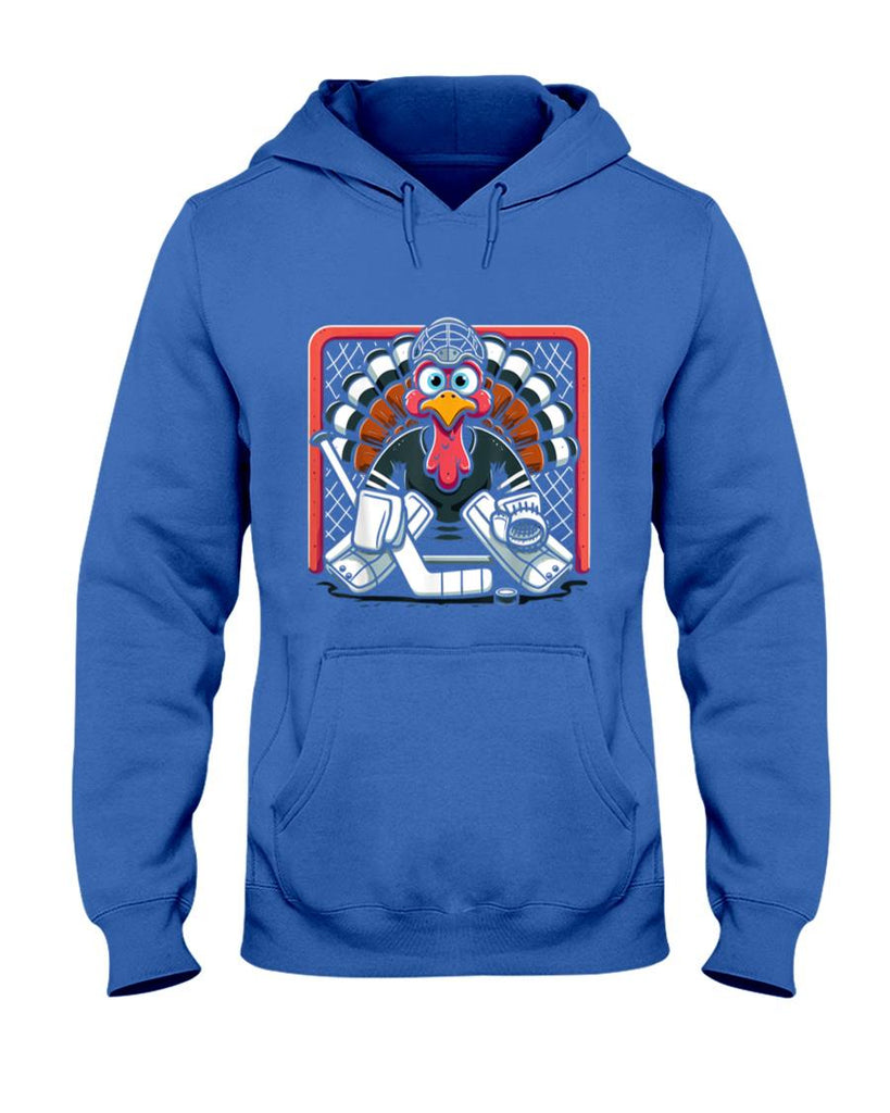 Thanksgiving Turkey Ice Hockey Goalie Youth Boys Thankful T-Shirt