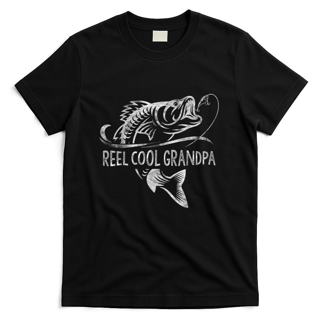 Reel Cool Grandpa Fishing Gifts Grandpa Fathers Day T-Shirt