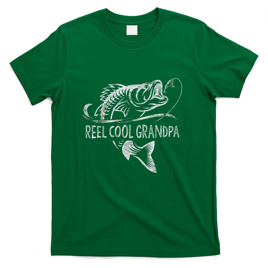 Reel Cool Grandpa Fishing Gifts Grandpa Fathers Day T-Shirt