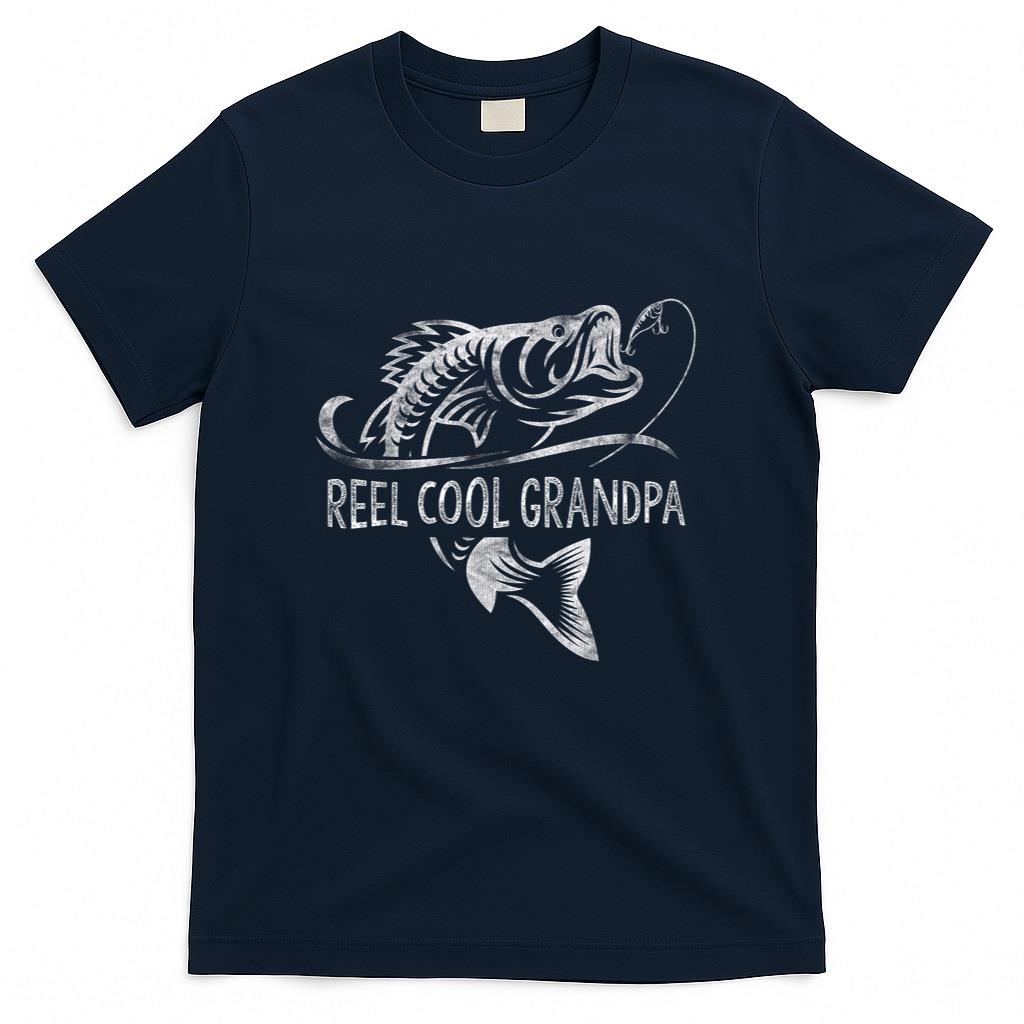 Reel Cool Grandpa Fishing Gifts Grandpa Fathers Day T-Shirt