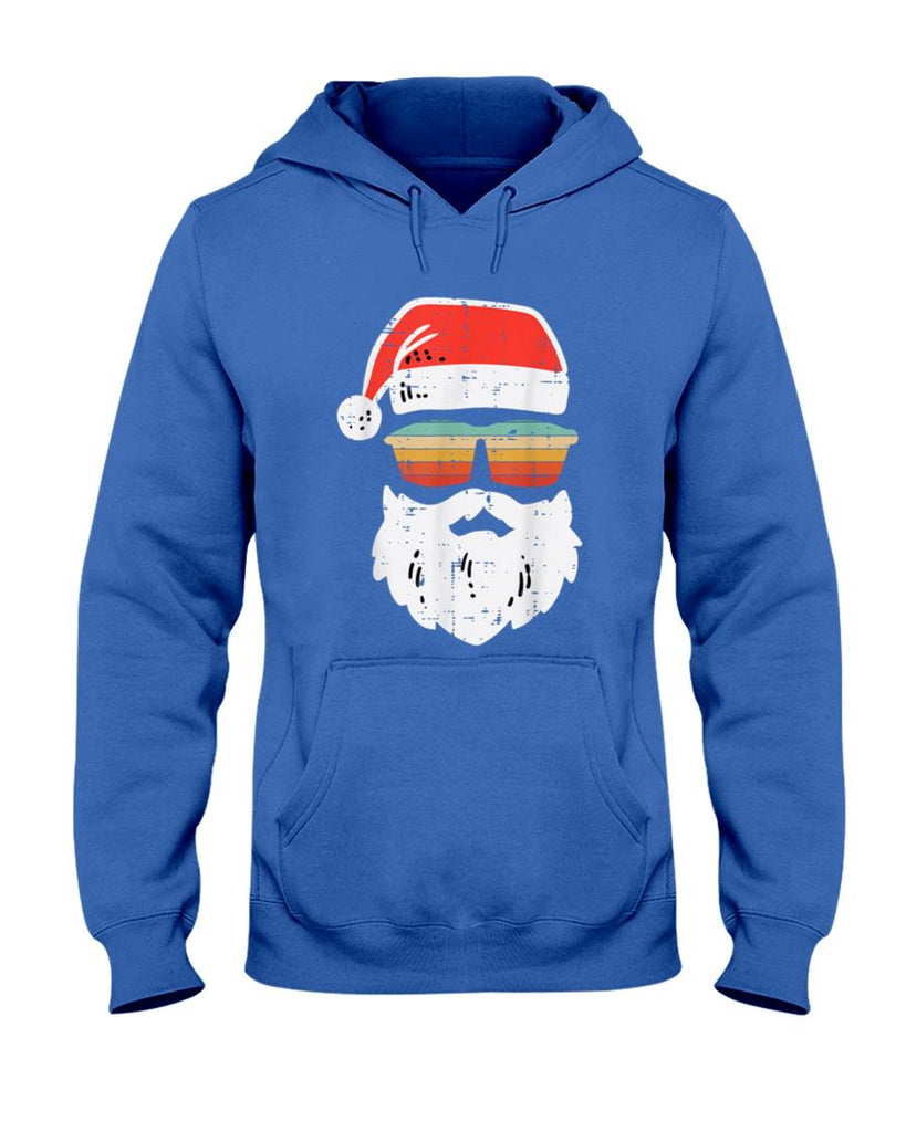Santa Face Retro Sunglasses Christmas Xmas Men Women Kids T-Shirt