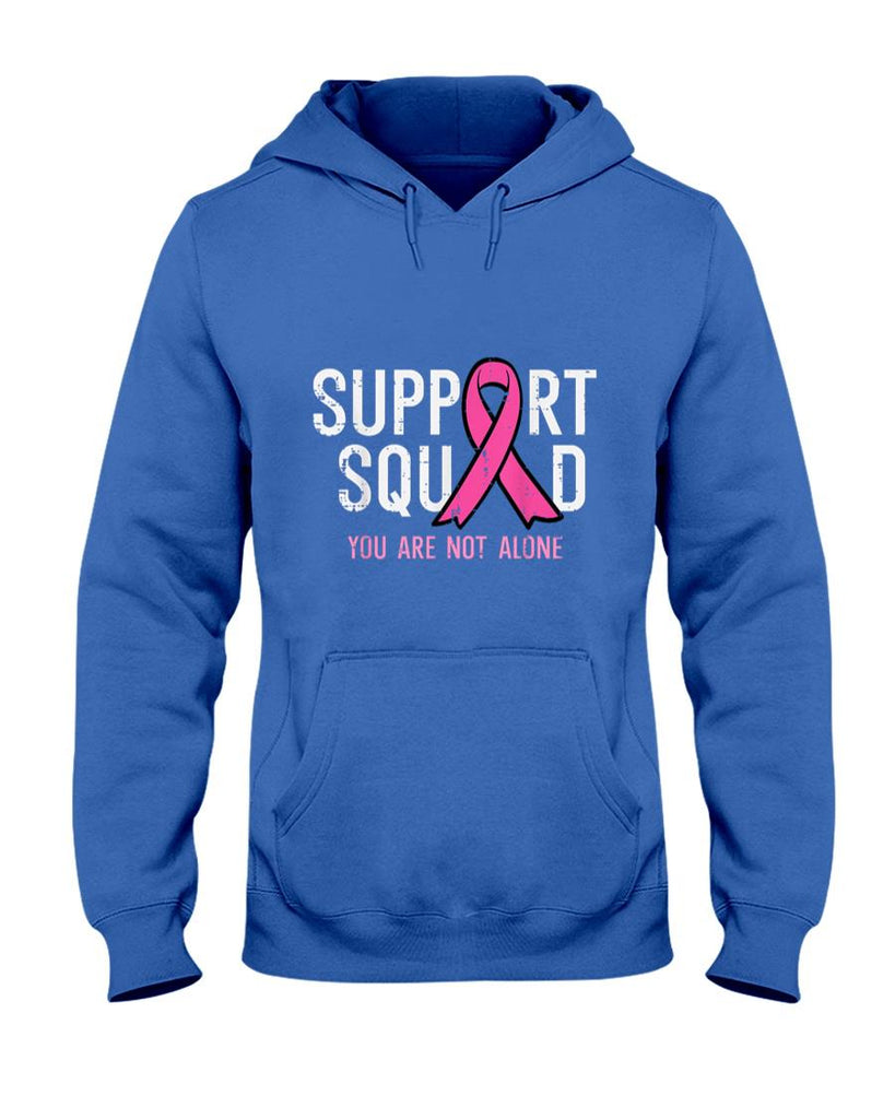 Breast Cancer Ribbon Support Squad Awareness Men Women Kids T-Shirt