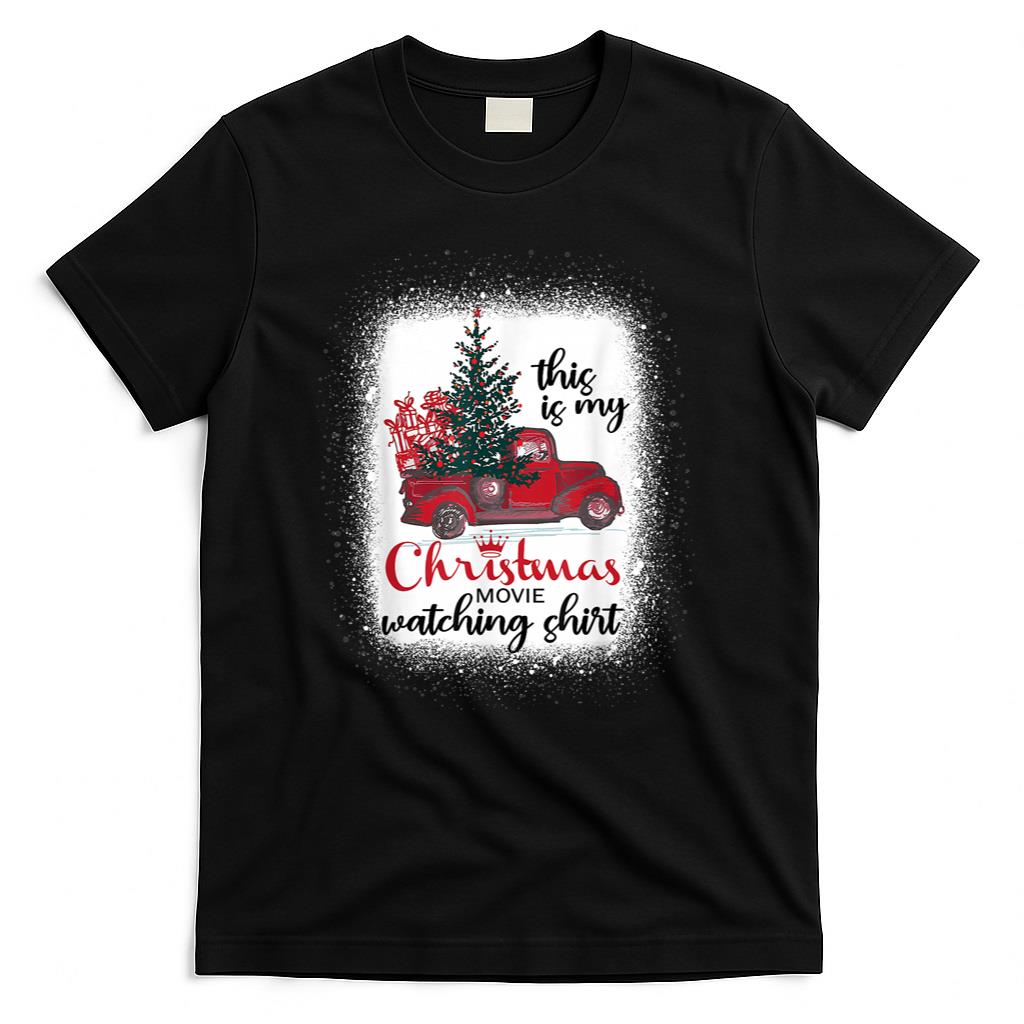 This Is My Christmas Movie Watching Shirt Vintage Red Truck T-Shirt