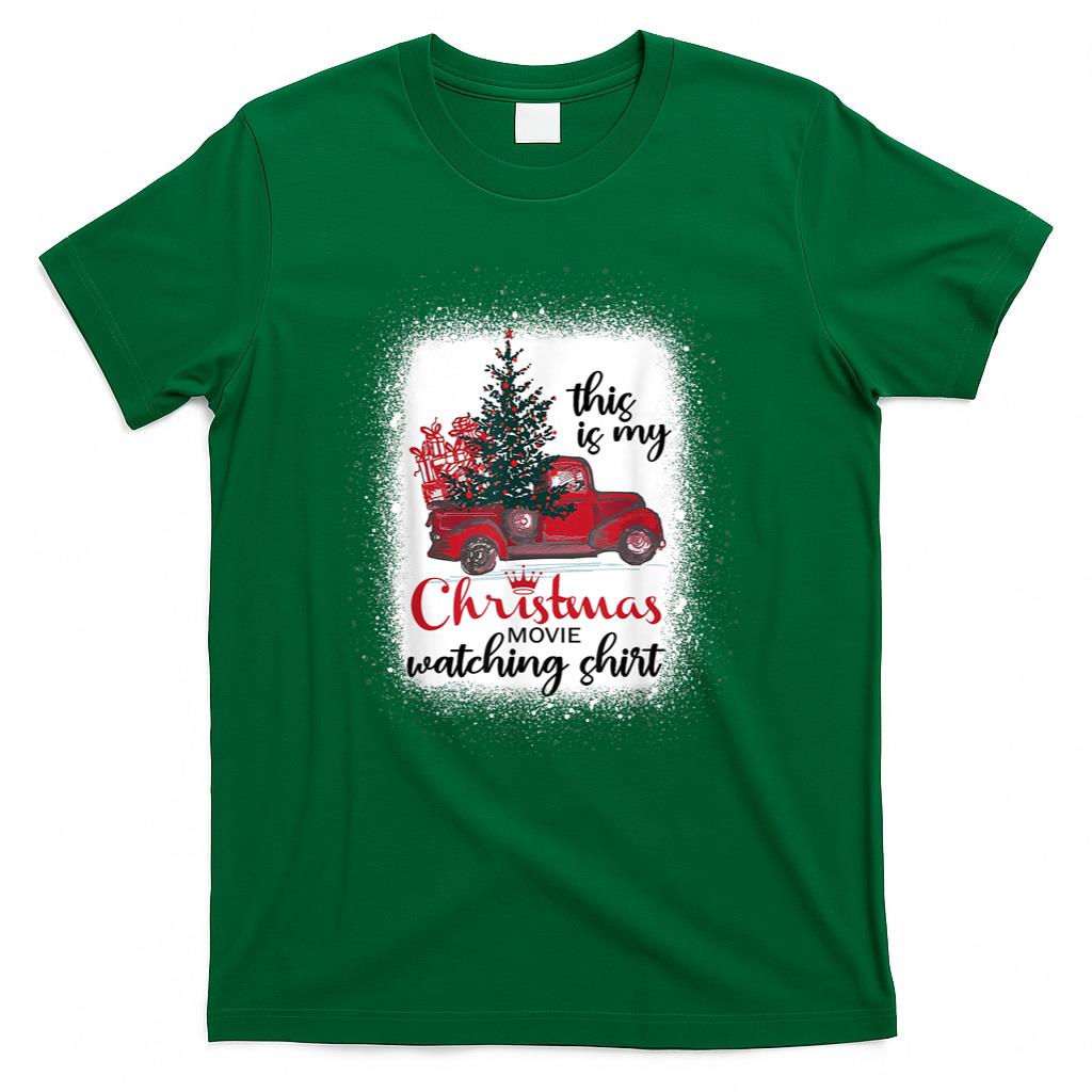 This Is My Christmas Movie Watching Shirt Vintage Red Truck T-Shirt
