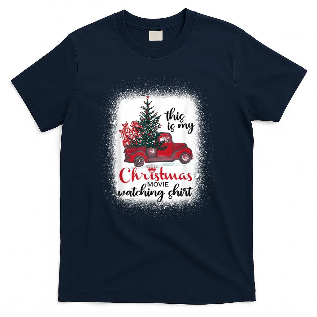 This Is My Christmas Movie Watching Shirt Vintage Red Truck T-Shirt