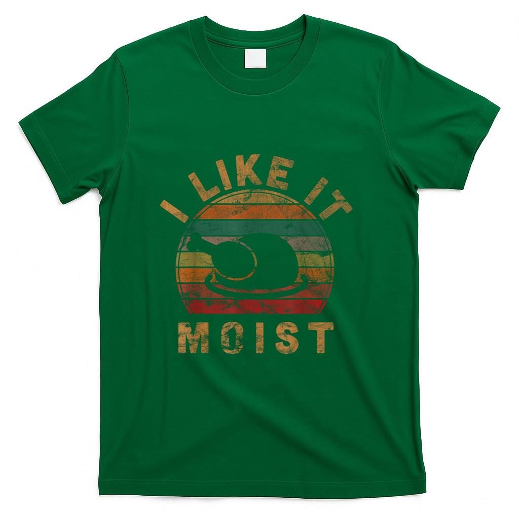 I Like It Moist Unisex Kids Black Thanksgiving T-Shirt