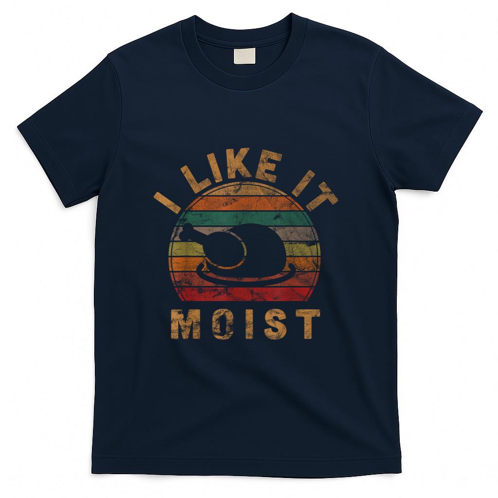 I Like It Moist Unisex Kids Black Thanksgiving T-Shirt