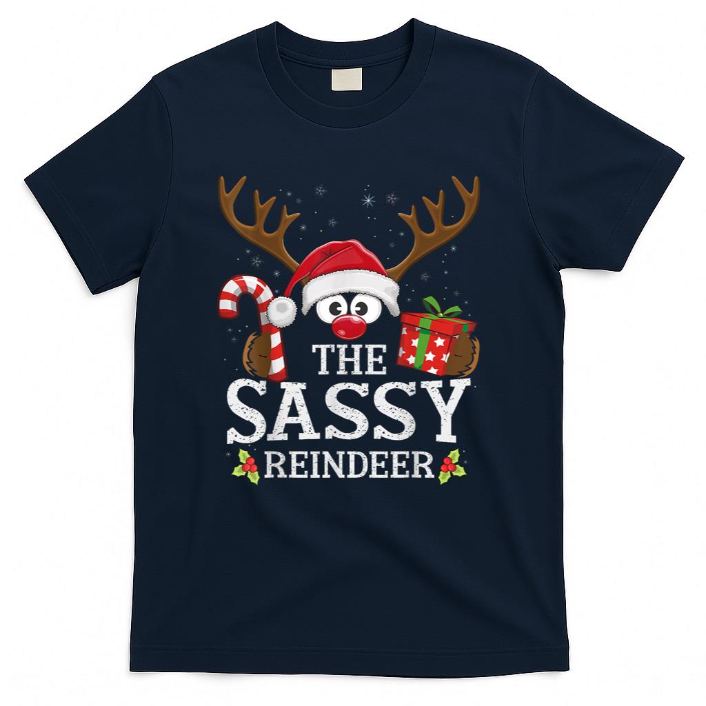 Christmas Matching The Sassy Reindeer Family T-Shirt