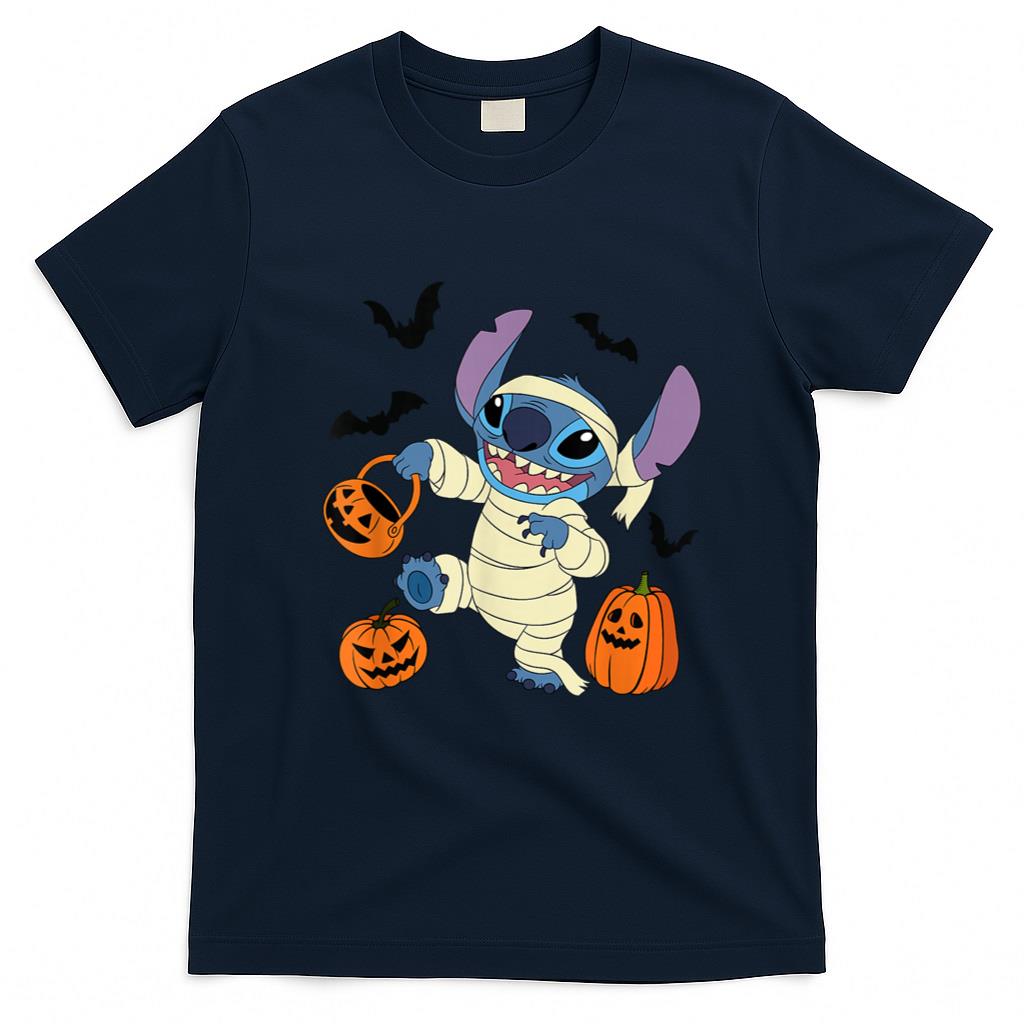 Halloween Shirt - Disney Lilo & Stitch Halloween Funny Mummy Costume T-Shirt