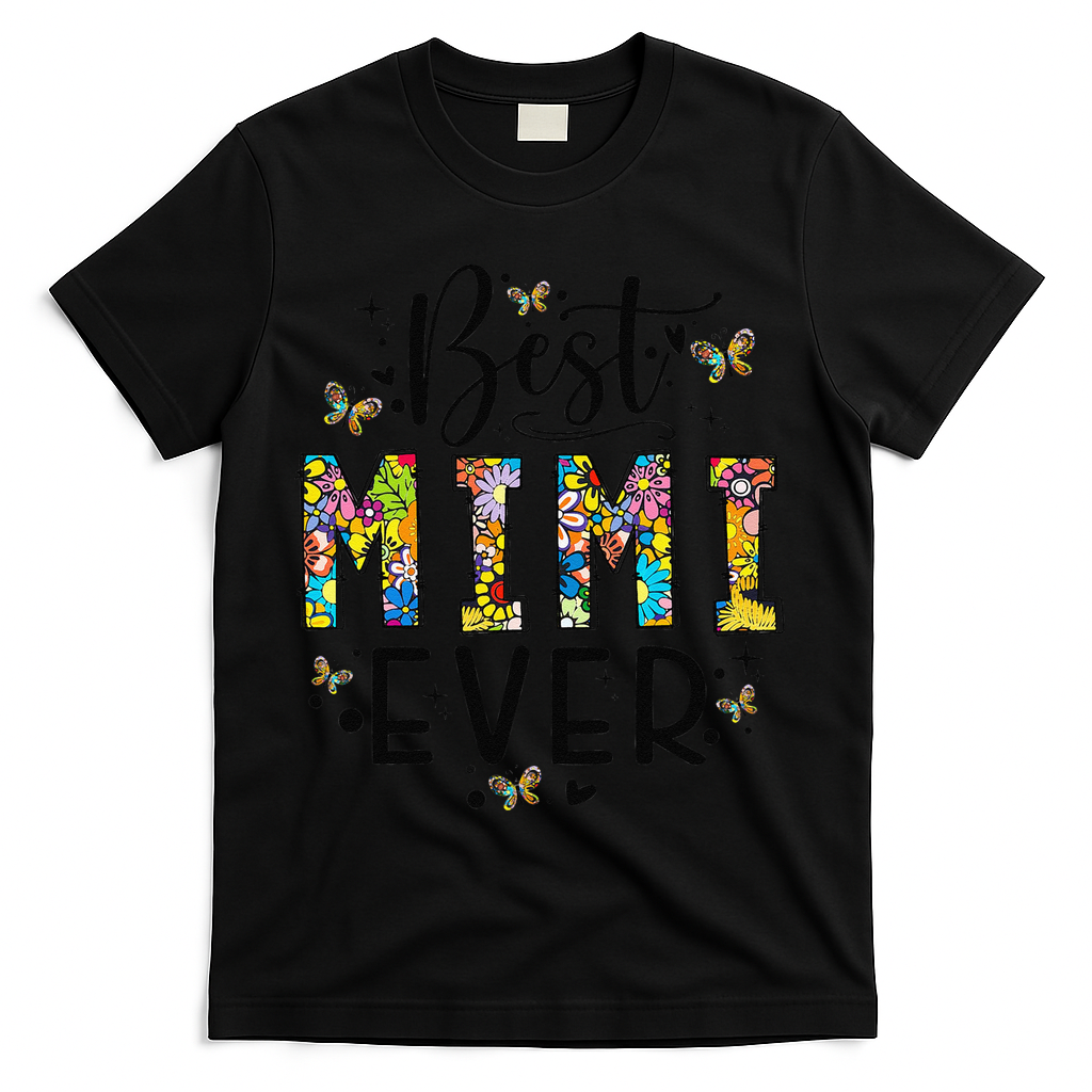 Floral Best Mimi Evers Mother's Day Gift For Best Mimi T-Shirt