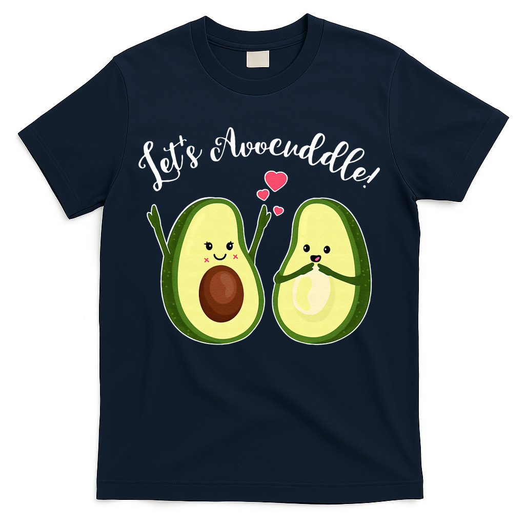 Let's Avocuddle Matching Couple Avocado Love T-Shirt