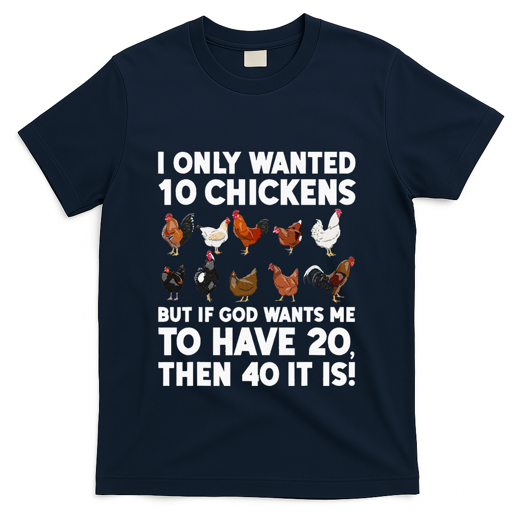 Best Chicken Art Poultry Themed Chicken Farmer T-Shirt
