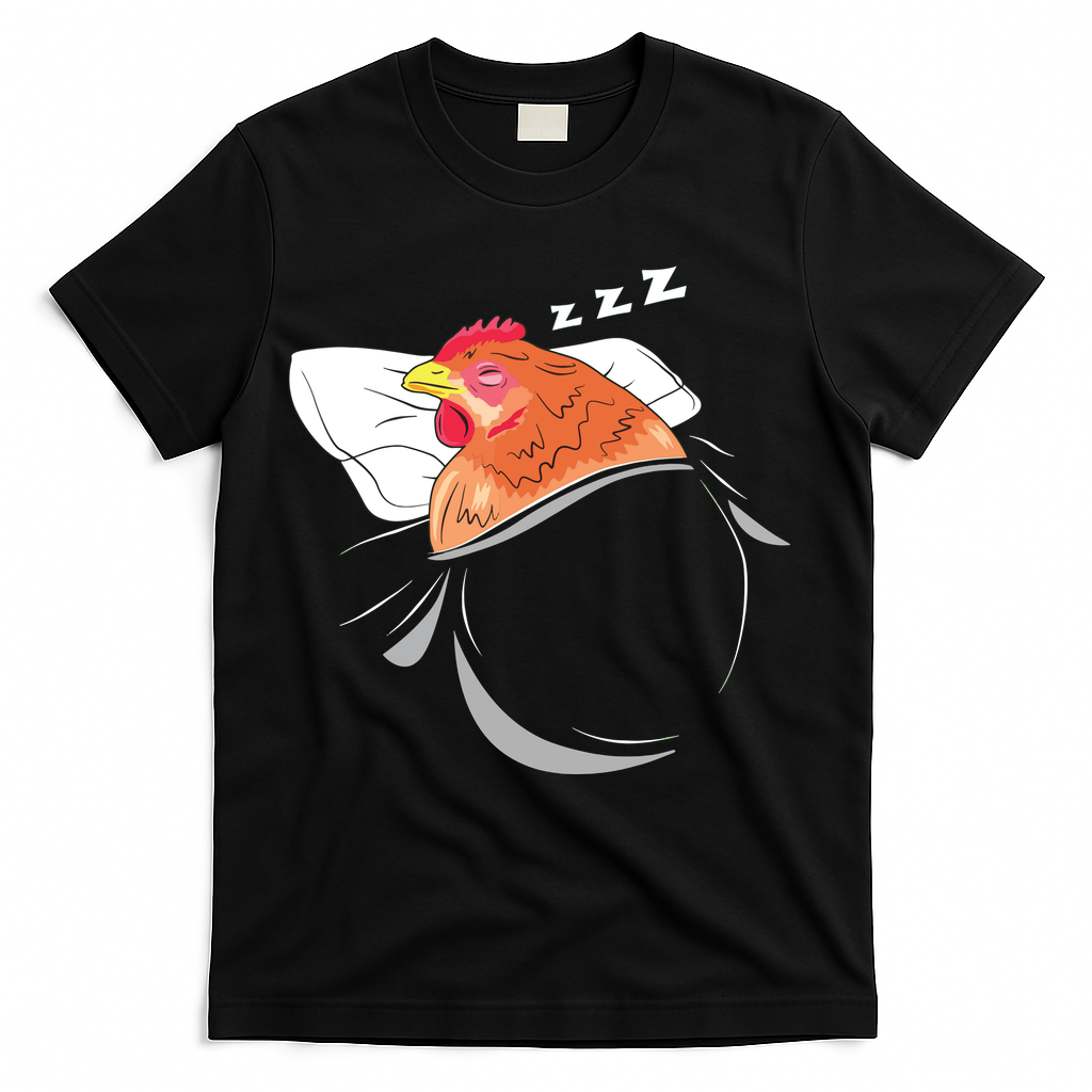 Chicken Sleeping Pajamas Nap PJs Outfit Farmer Gift Chicken T-Shirt