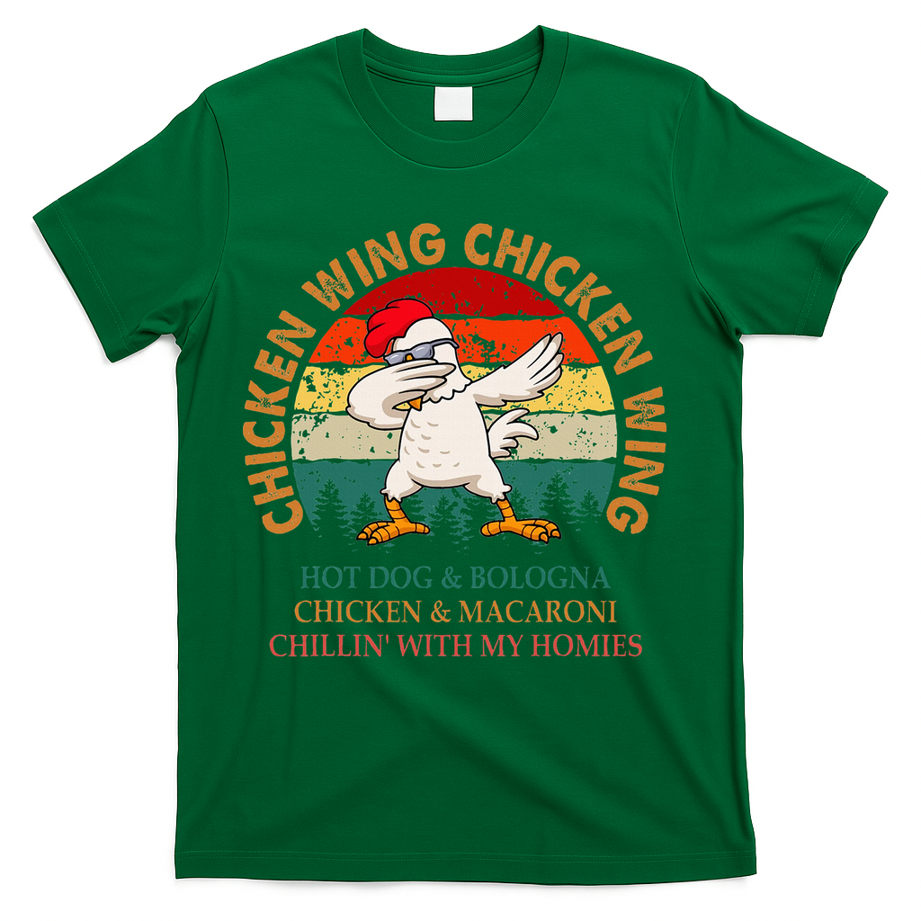 Chicken Wing Chicken Wing Hot Dog Bologna Macaroni T-Shirt