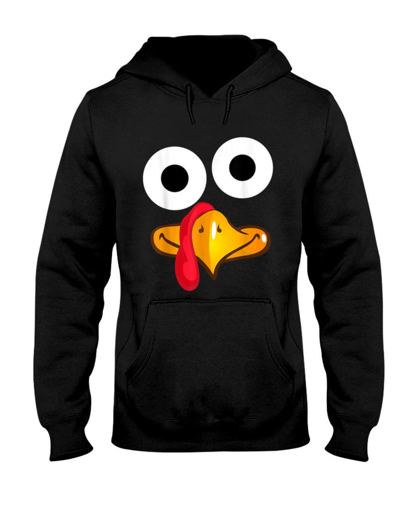 Turkey Face Thanksgiving Funny Costume T-Shirt