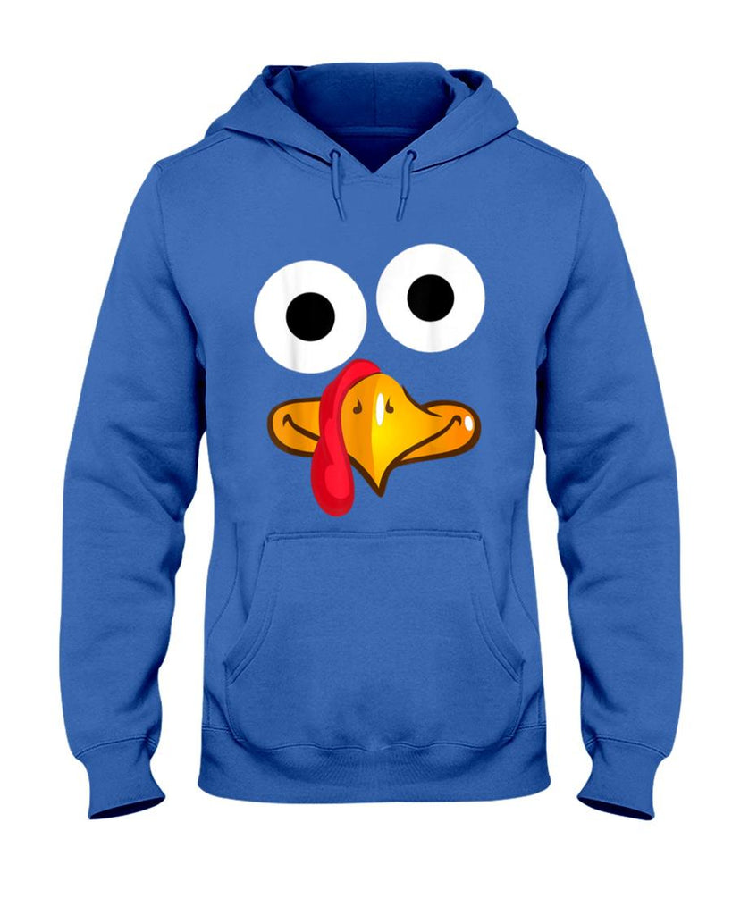 Turkey Face Thanksgiving Funny Costume T-Shirt