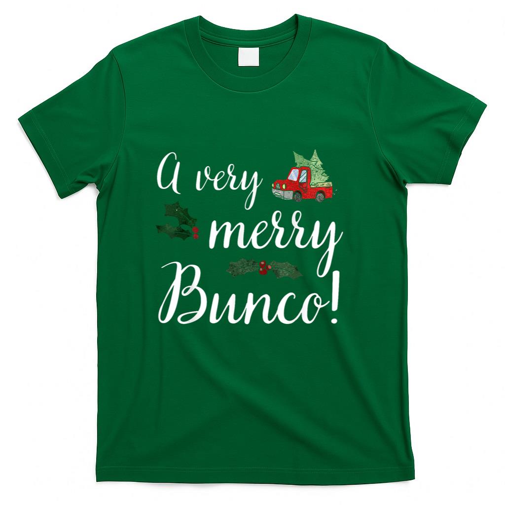 Bunco Christmas Gift Very Merry Bunco T-Shirt