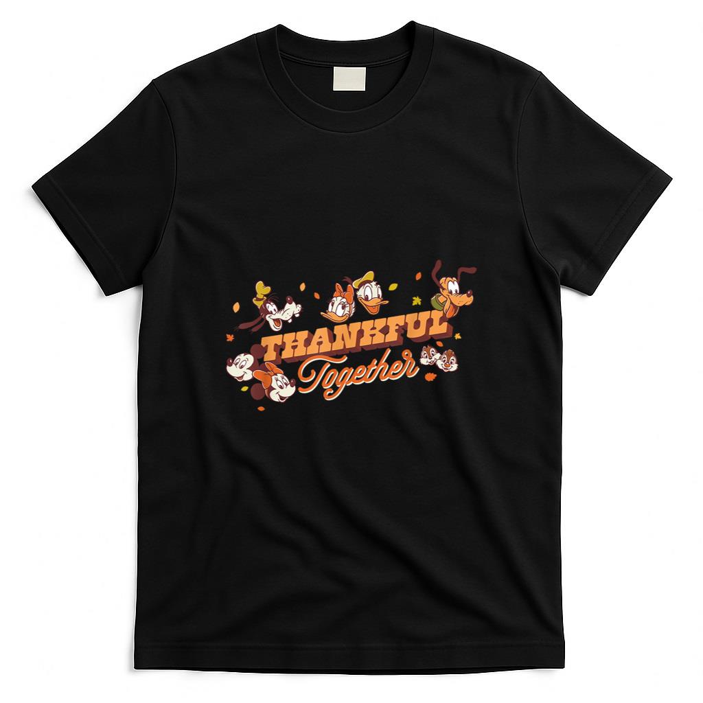 Disney Mickey Mouse and Friends Fall Thankful Together T-Shirt