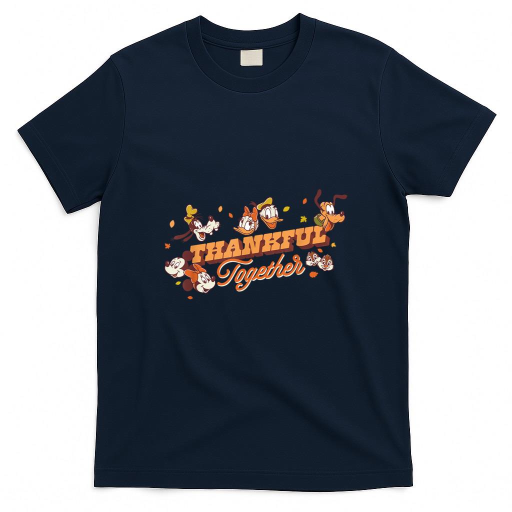 Disney Mickey Mouse and Friends Fall Thankful Together T-Shirt