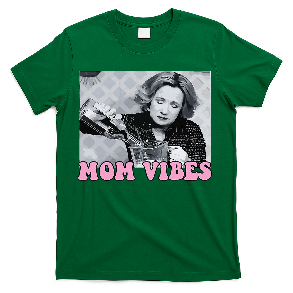 90’S Mom Vibes Vintage Retro Funny Mom Life Mother Day T-Shirt